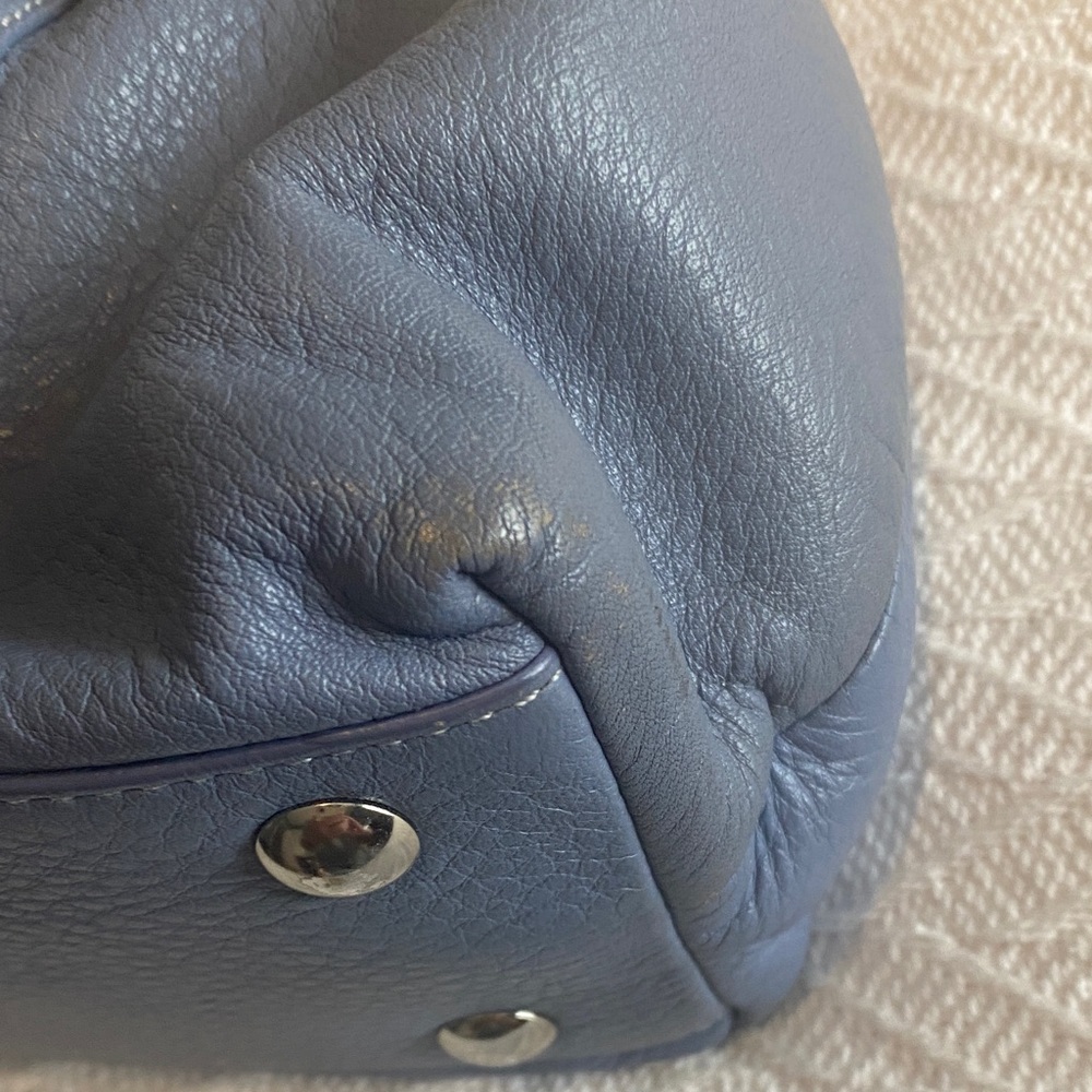 Coach Blue Leather Shoulder Bag - Picture 4 of 12